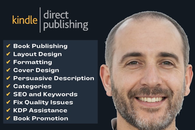 I will format, publish, promote your book on amazon and kindle KDP
