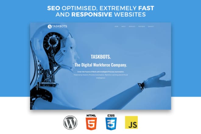 I will get a wordpress website both official and ecommerce