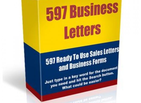 I will give you sales letter and business form software