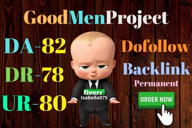 I will guest post on high quality site good men project dofollow authority backlink