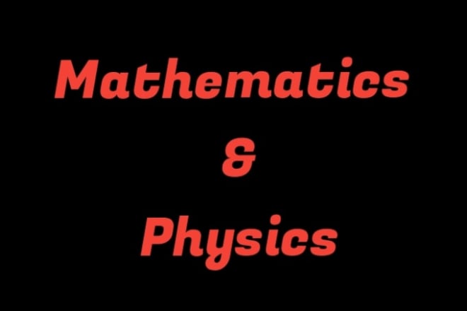 I will help you in advance mathematics, physics problems, chemistry
