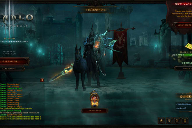 I will help you power level 0 to 70 in season 23, or rift,bounties