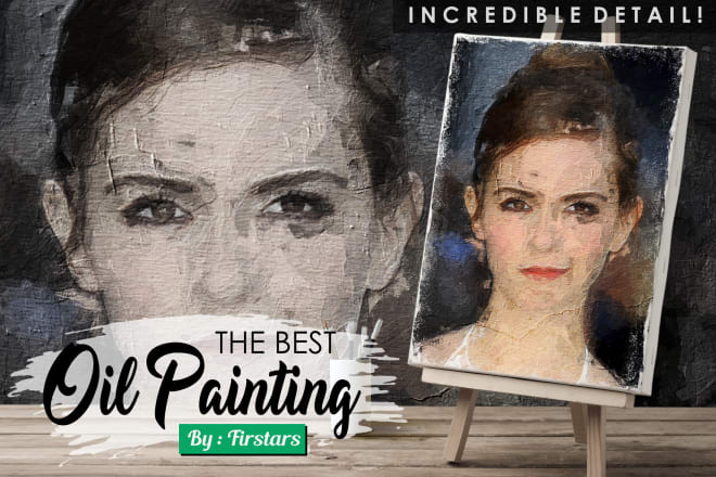 I will illustrate the best oil painting from photo