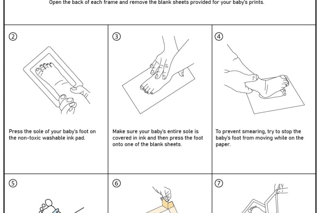 I will illustrate your product and instruction manual origami