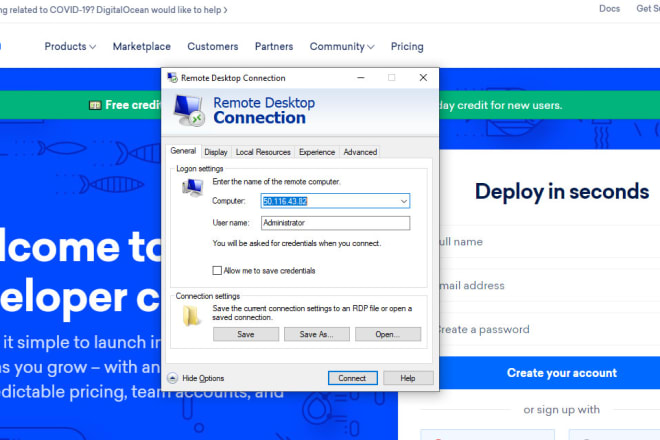 I will install and configure windows server rdp on vps digitalocean