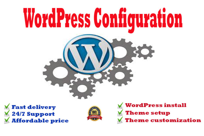 I will install wordpress, setup and customize your theme