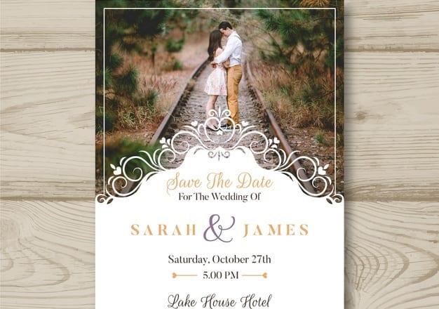 I will invitation cards with photo options
