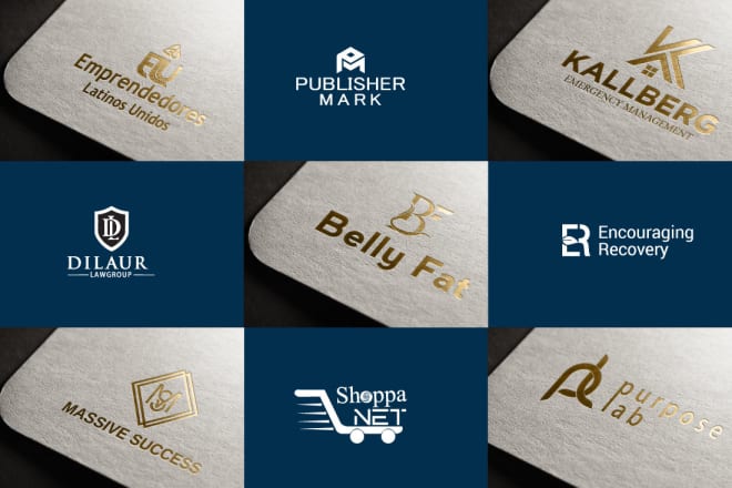 I will l do modern minimalist luxury initial business logo design