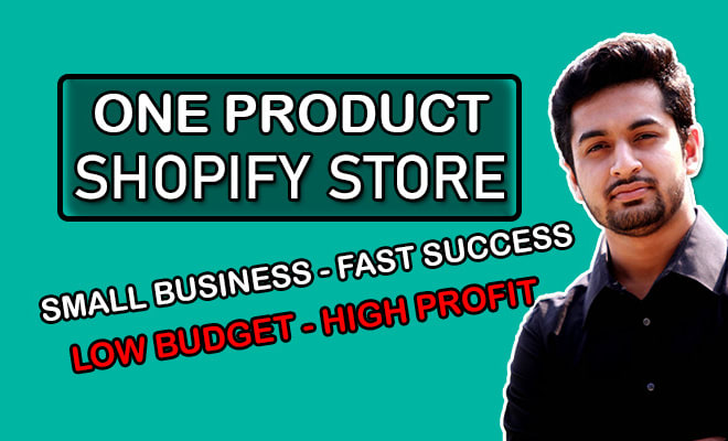 I will launch one product shopify dropshipping store