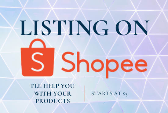 I will list your products on shopee