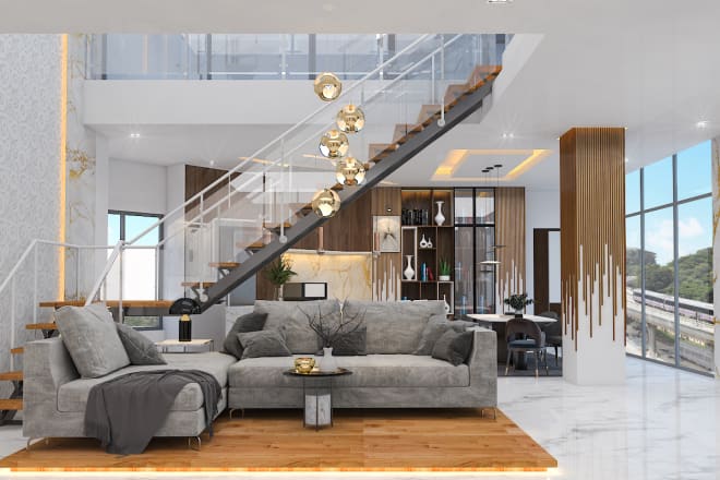 I will make 3d renderings of interior design