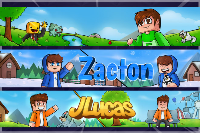 I will make a minecraft banner to you