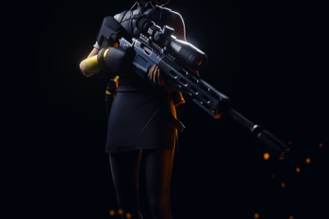 I will make a posed and lit fortnite skin render