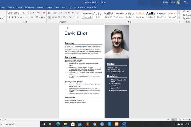 I will make a smart CV or resume