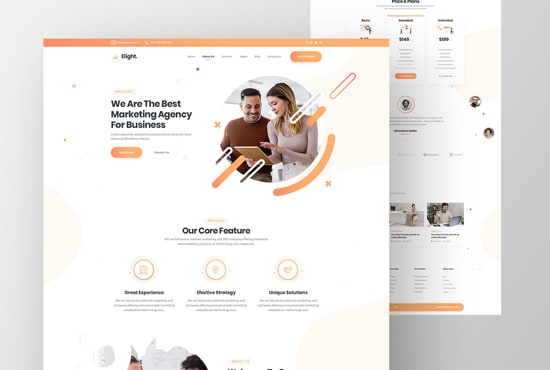 I will make a website landing page