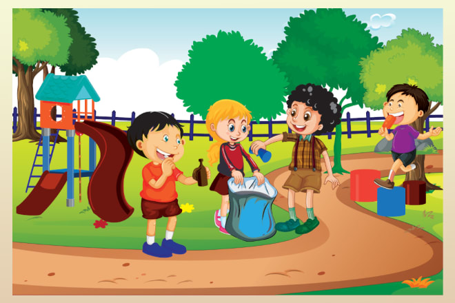 I will make amazing children illustration