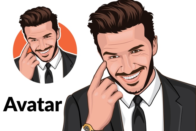 I will make an avatar cartoon portrait caricature