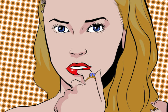 I will make an awesome retro pop art roy lichtenstein design