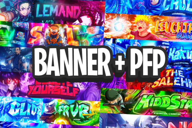 I will make anime banner and pfp design