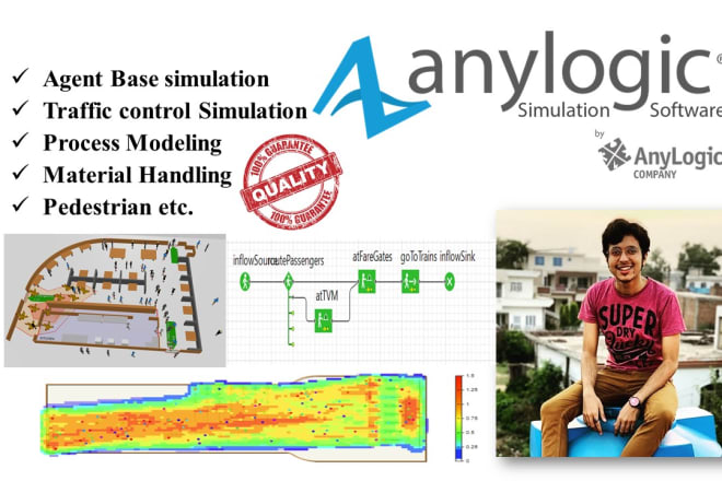 I will make anylogic simulation models for you