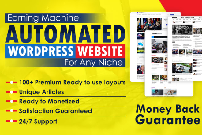 I will make autopilot automated news website, auto blogging, wordpress autoblog