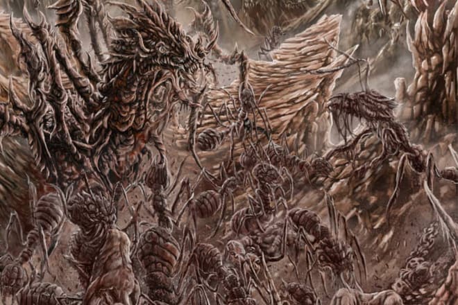 I will make badass metal album cover and tshirt design