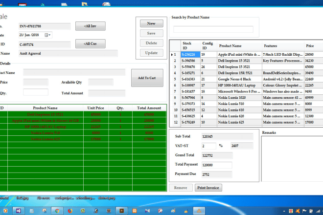 I will make c sharp windows form application with database connectivity