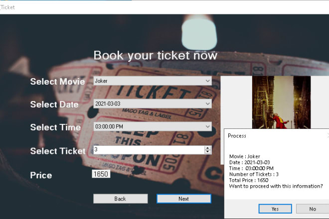 I will make c sharp windows form projects with a material skin