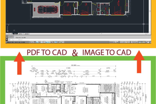 I will make PDF to autocad floor plan drawing