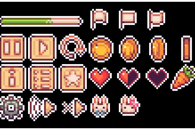 I will make pixel 16x16 and 32x32 icons