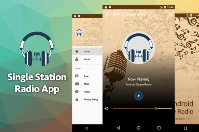 I will make single station online radio android app