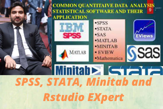 I will make statistical models using spss, stata, r studio and minitab