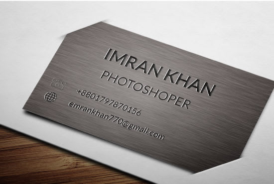 I will make unique professional minimalist business card design