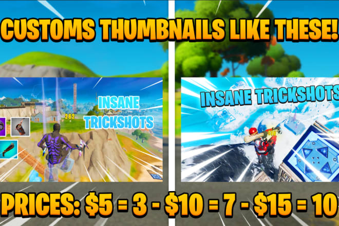 I will make you 3 thumbnails for 5 dollars