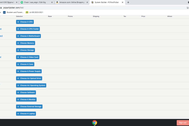 I will make you a pc part picker