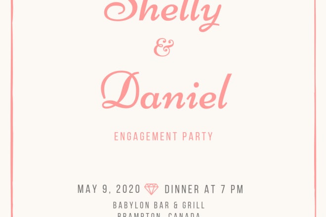 I will make your digital invitation and vector art