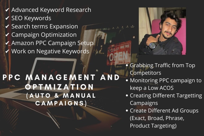 I will manage and optmize amazon fba PPC campaign and seo with keywords