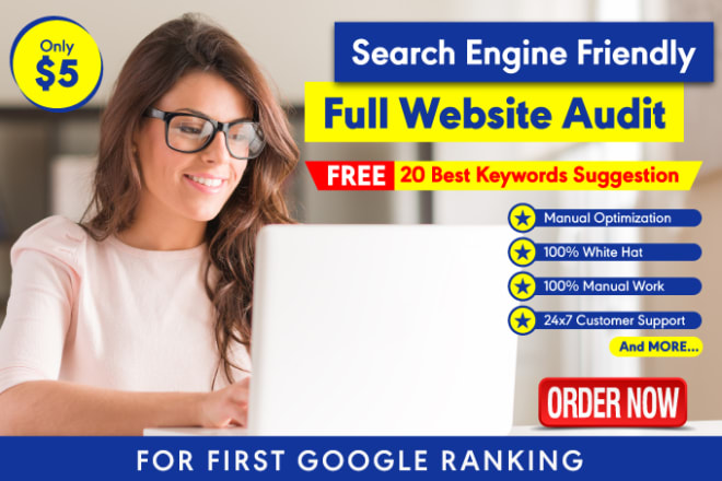 I will manually create a website SEO audit report and action plan