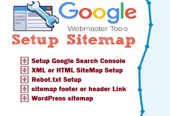 I will manually create XML html footer sitemap fix robots txt