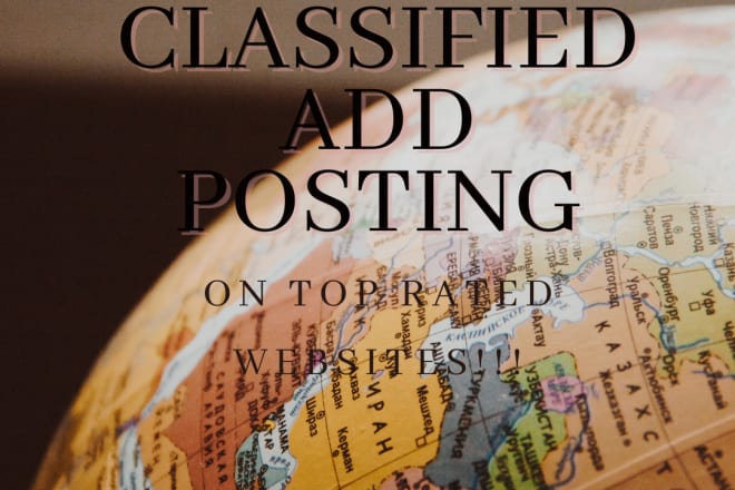 I will manually post free classified ads on 110 websites