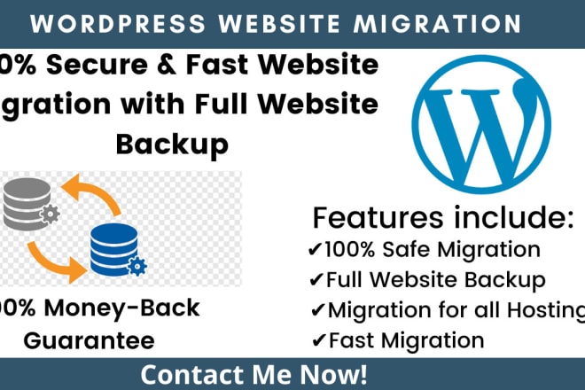 I will migrate your wordpress website to any hosting