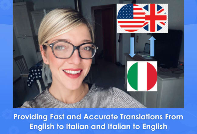 I will offer fast and accurate translations in english and italian