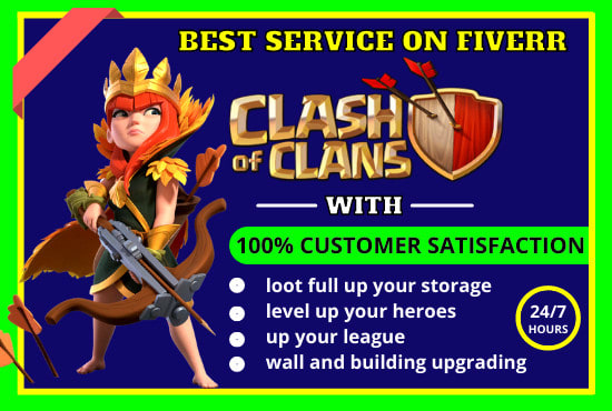 I will offer the best clash of clans service on fiverr