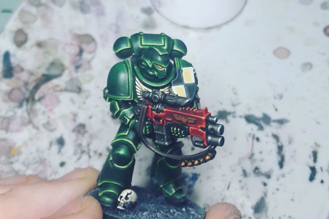 I will paint miniatures warhammer 40k etc