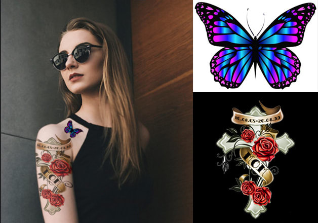 I will place a tattoo on your body image