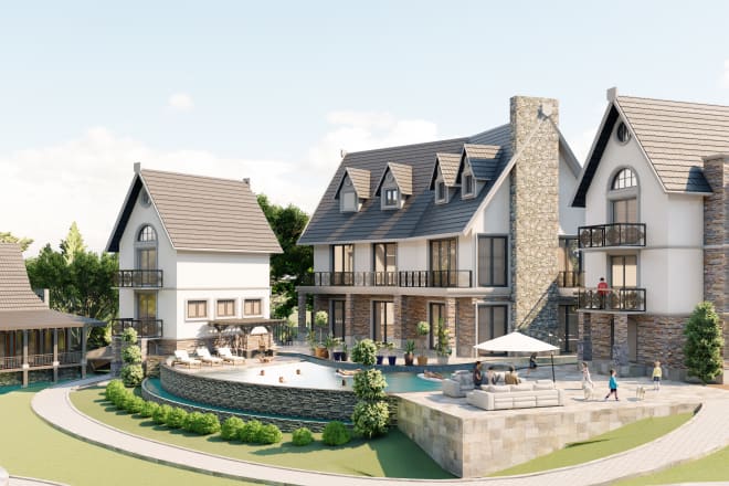 I will professional house 3d exterior design and walk through