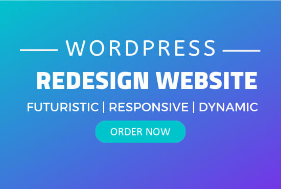 I will professional redesign wordpress website