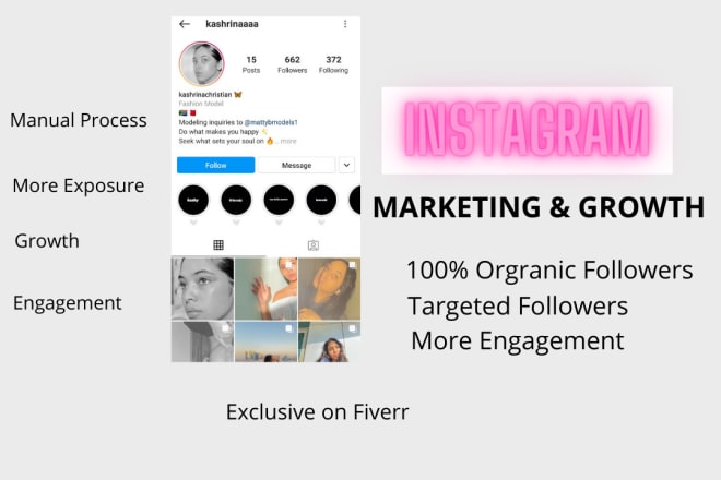 I will professionally promote and grow your instagram