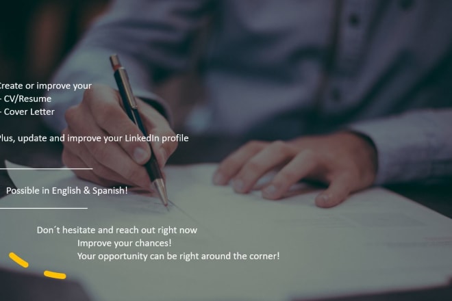 I will professionally review and correct your CV in english or spanish
