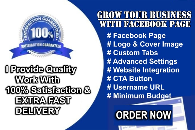 I will professionally set up an optimized facebook business or fan page